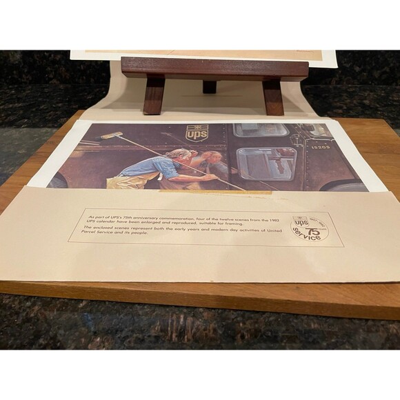 UPS 75th anniversary commemorative prints - set of 4 - Picture 2 of 8